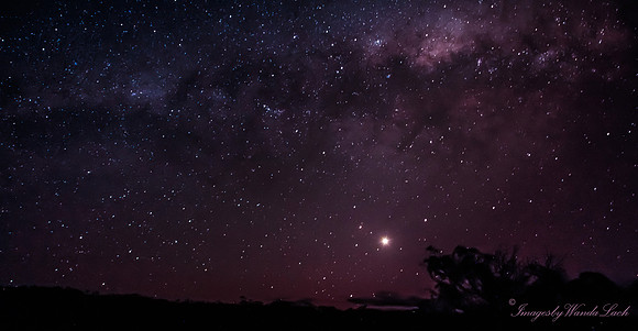 Venus under the Milky Way